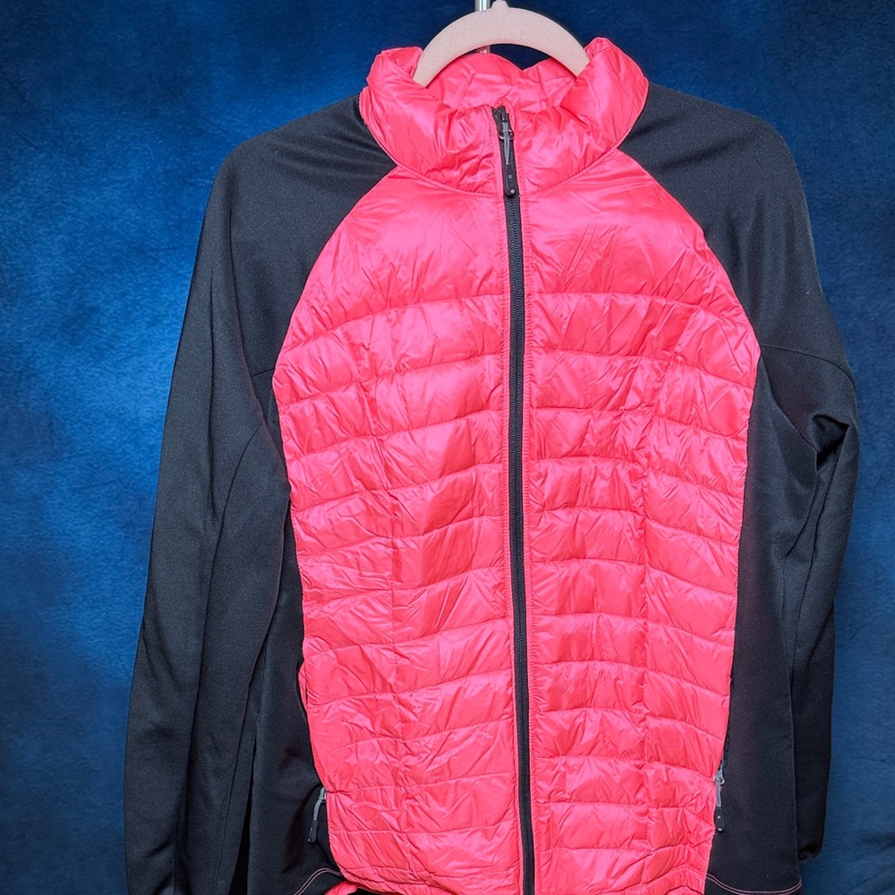 32 Degrees Pink and Black Puffer Jacket